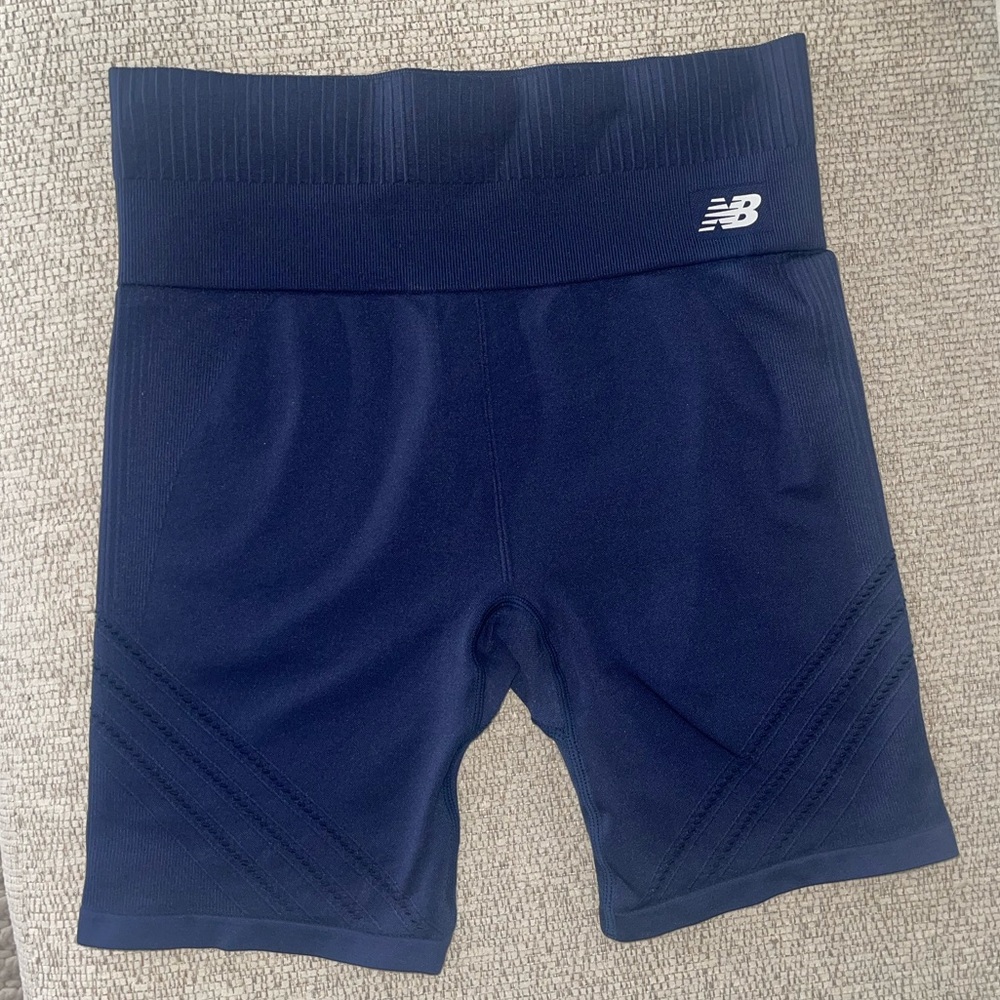 New Balance Women's Navy blue biker shorts